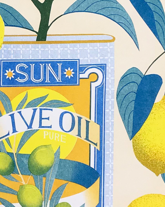 Lemon Tree Risograph print