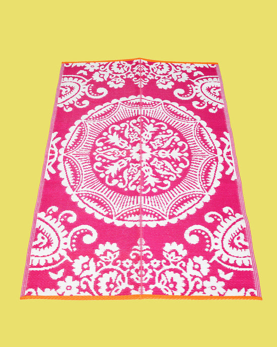 180x120cm Recycled Floor Mat, Pink