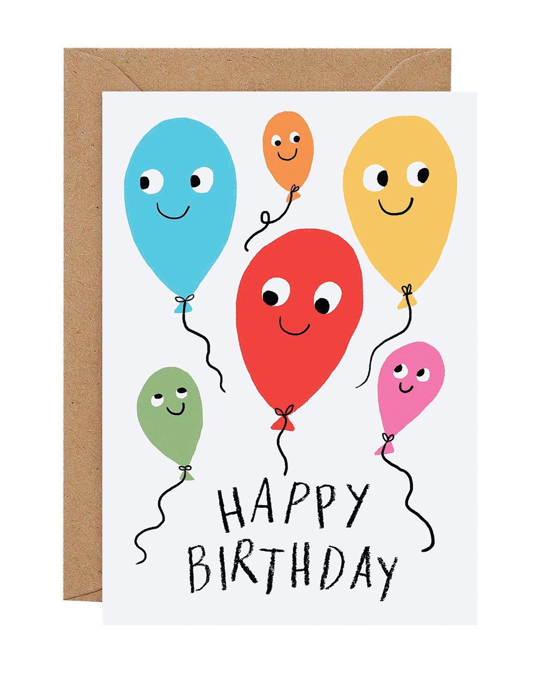 Happy Birthday Balloons Card